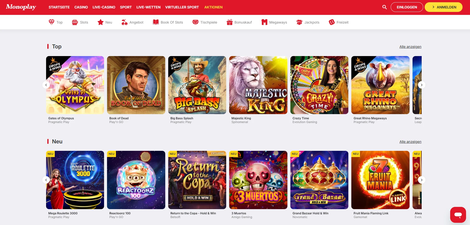 Monoplay Casino Überblick